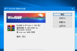 WinRAR v6.00 Beta1 x64 烈火汉化版
